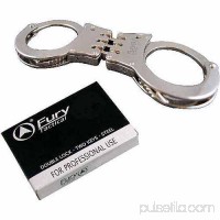 Fury Lightweight Double Lock Hinged Handcuffs, Chrome Silver   552645093